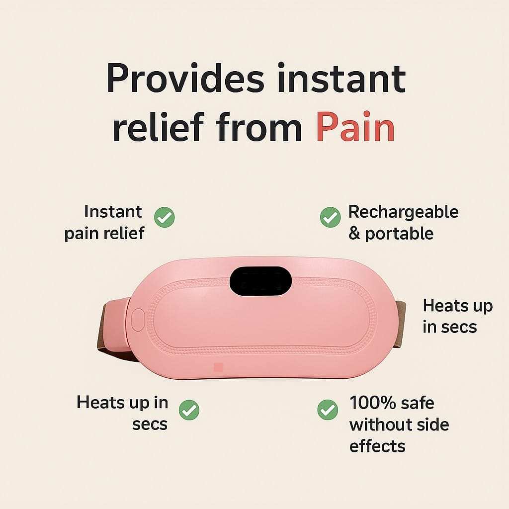 Moon Care Period Cramp Heating Pad Massager
